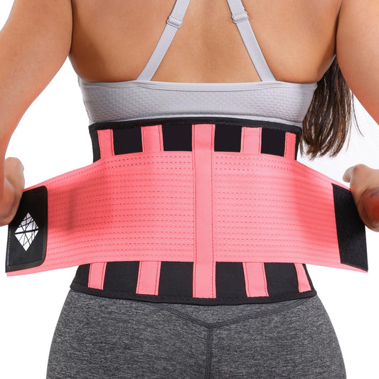 Lower Back Brace for Lumbar Support | PINK